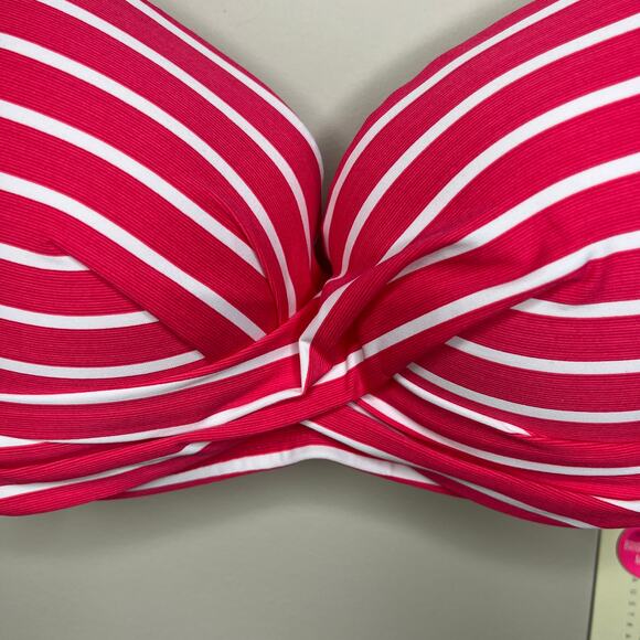 Sea Level Australia Chamarel Cross Front Moulded Underwire NWT Bikini Top  US 4 - Picture 3 of 12